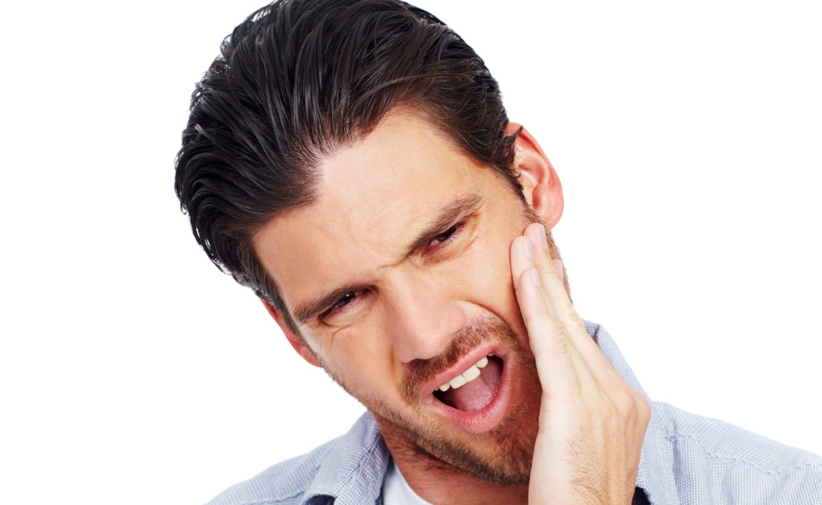 Man with oral pain image
